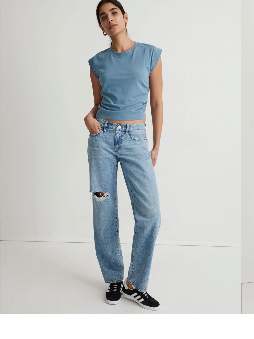 Madewell Low Rise Baggy Straight Jeans NWT